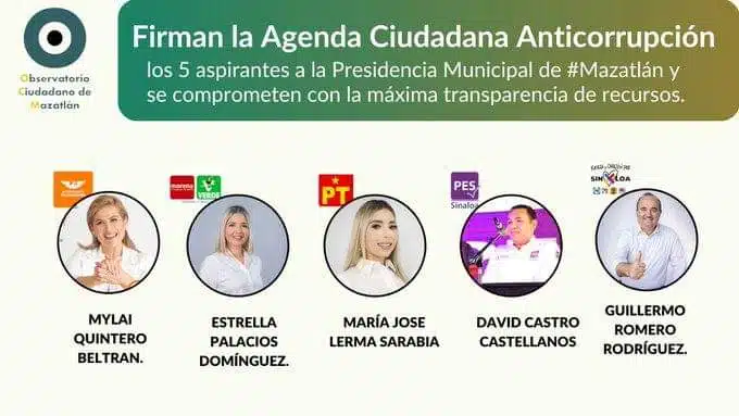 Candidatos a la presidencia municipal de Mazatlán