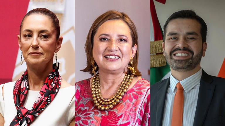 Sheinbaum, Gálvez y Álvarez Máynez se encontrarán en su tercer debate presidencial