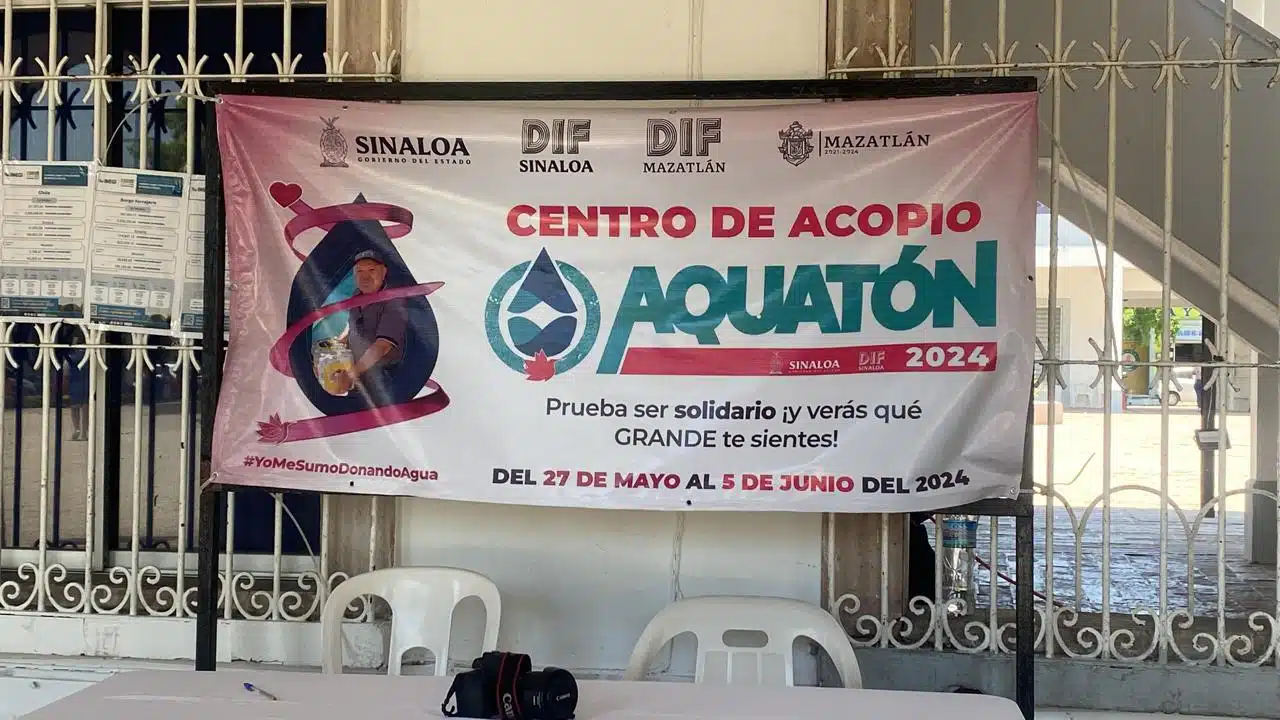 Centro de acopio Aquatón Mazatlán 2024