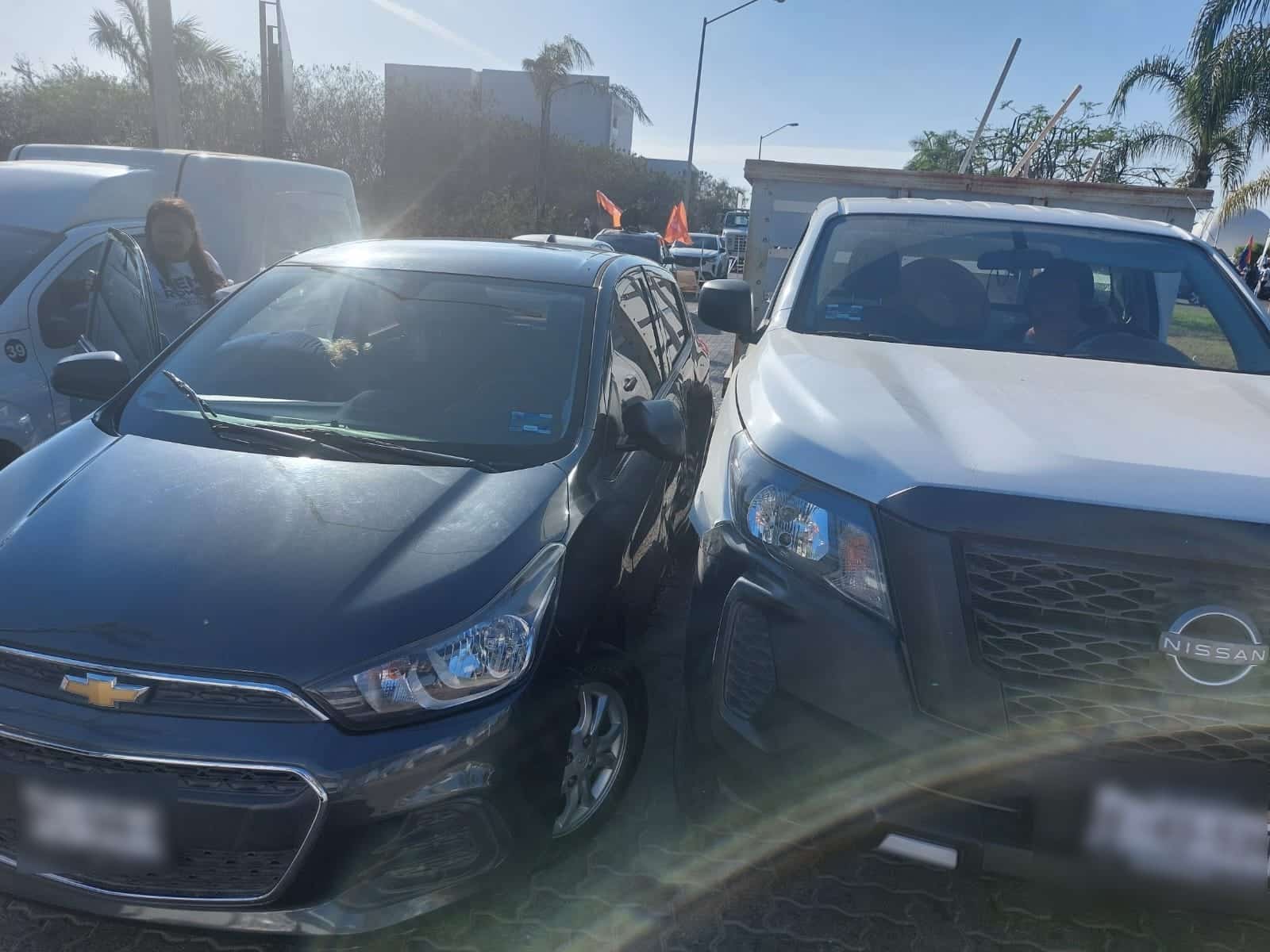 Accidente ocurrido por la avenida Del Delfín, frente al Centro de Convenciones