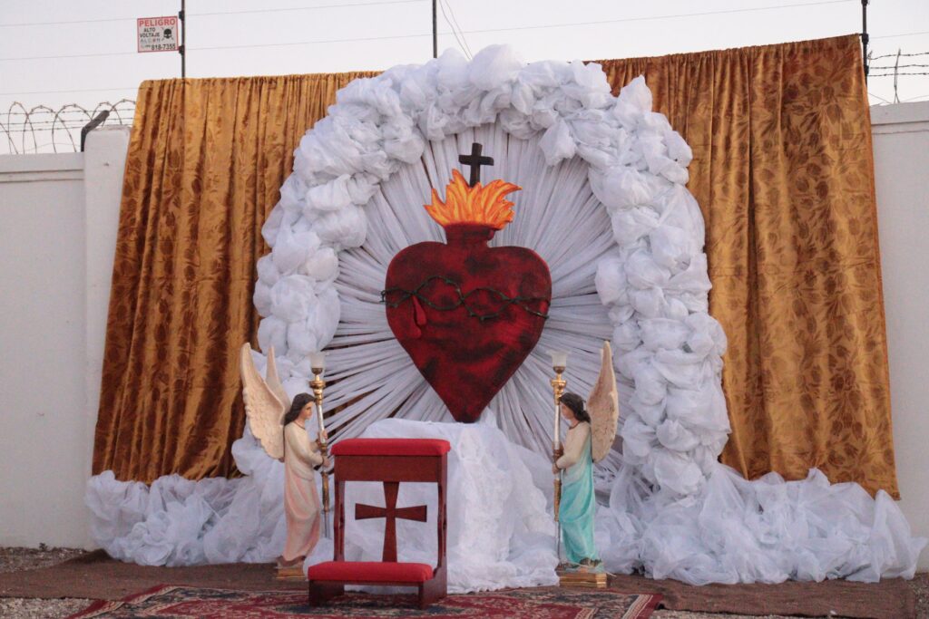 Decoración para la celebración Corpus Christi