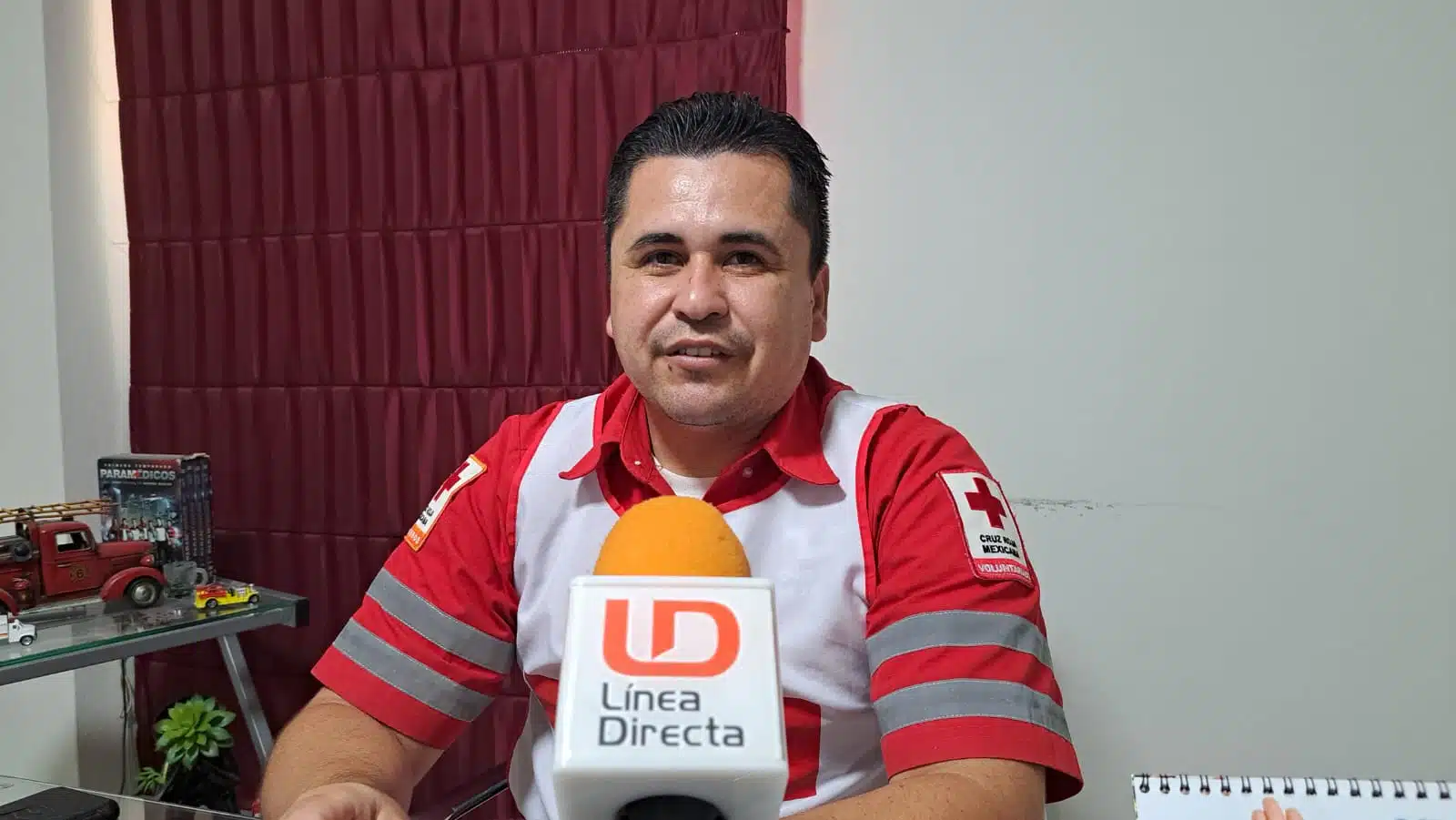 Abimelec Gómez Sánchez, coordinador del cuerpo de socorros de Cruz Roja Mazatlán.