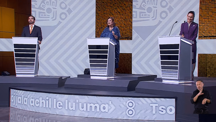 Falla el audio en el tercer debate presidencial