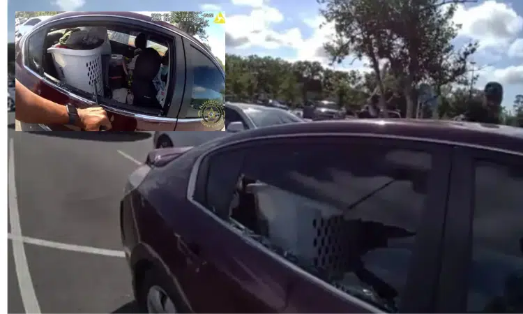 Policía rescata a niño de un año atrapado en un coche en Florida