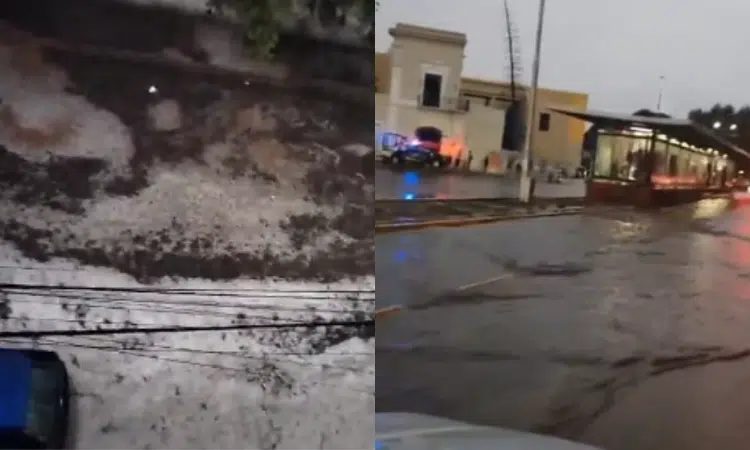 Lluvias y granizo causan estragos en Puebla y Nuevo León