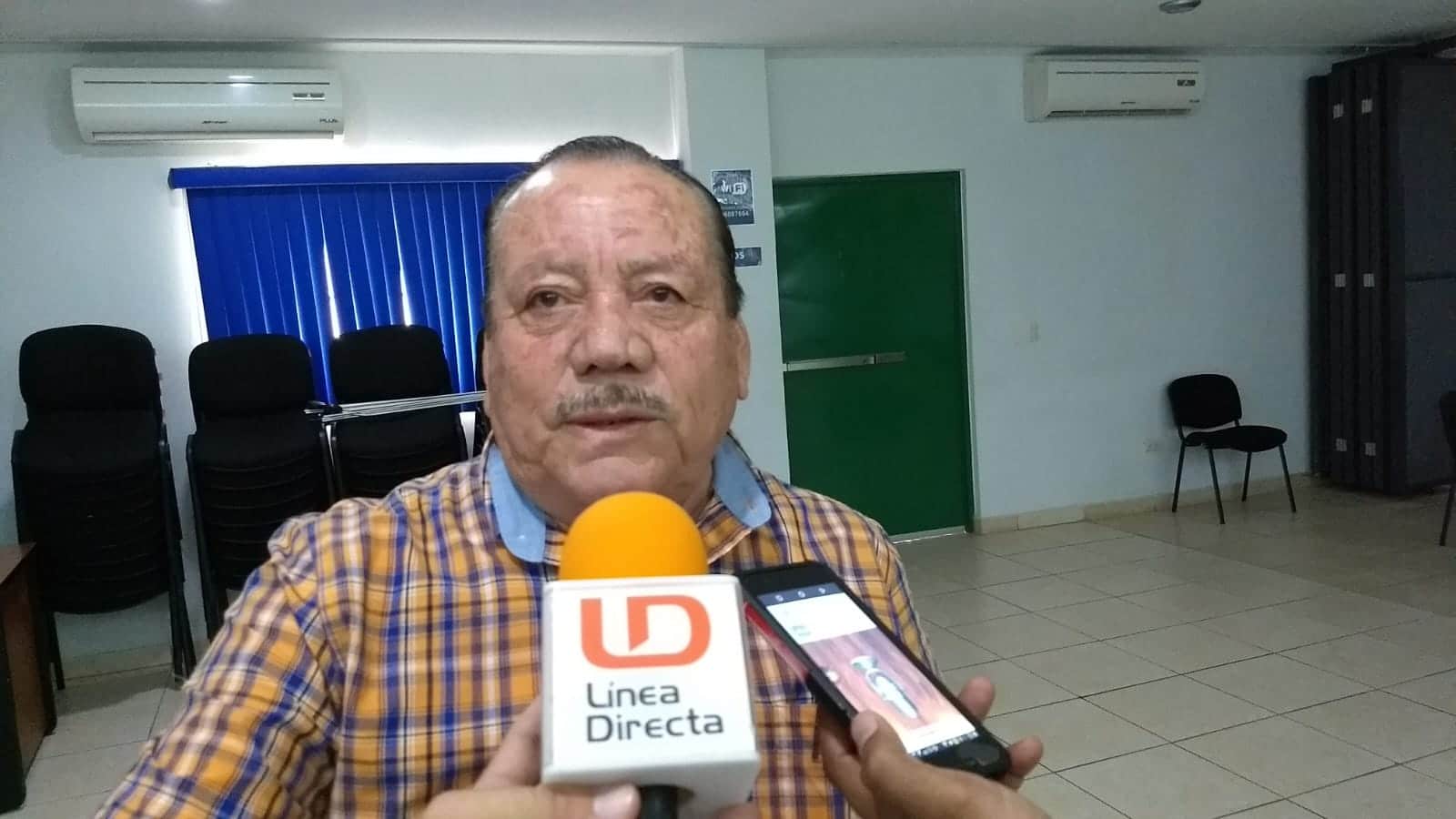 Florencio Villa Gallardo, secretario general de la Federación Regional de Trabajadores.