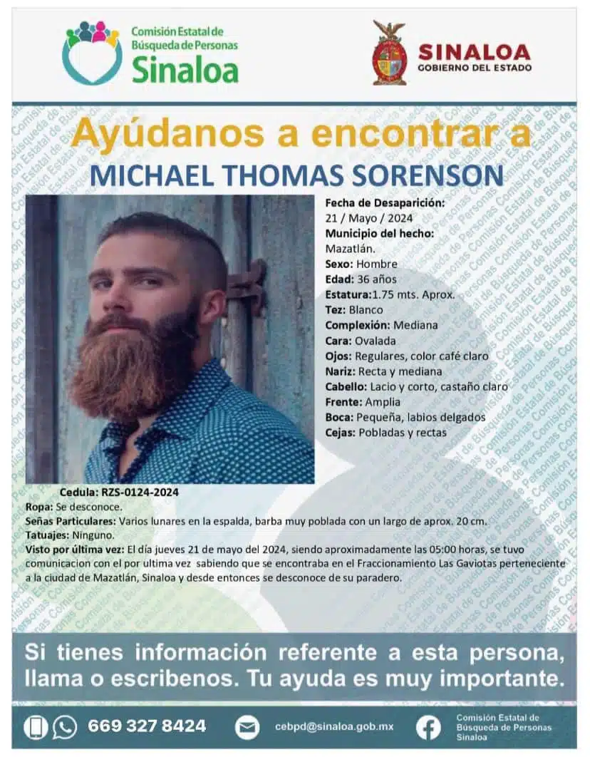 Ficha de búsqueda Michael Sorenson