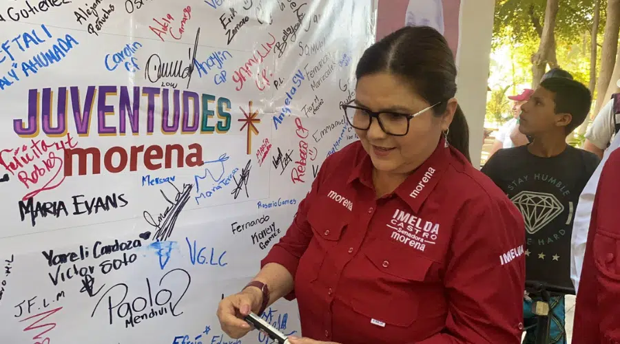 La candidata de Morena al Senado reafirmó los nueve compromisos educativos de Claudia Sheinbaum en Guasave.