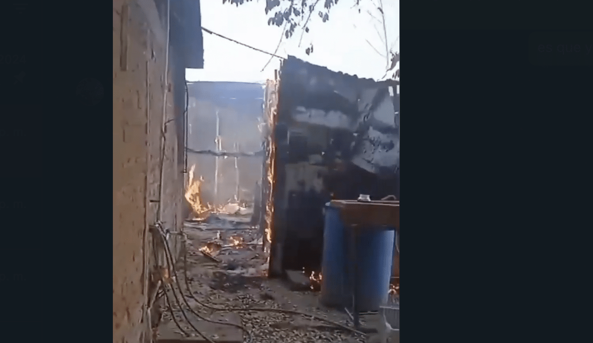 Incendio en una cuartería de Ruíz Cortines, Guasave