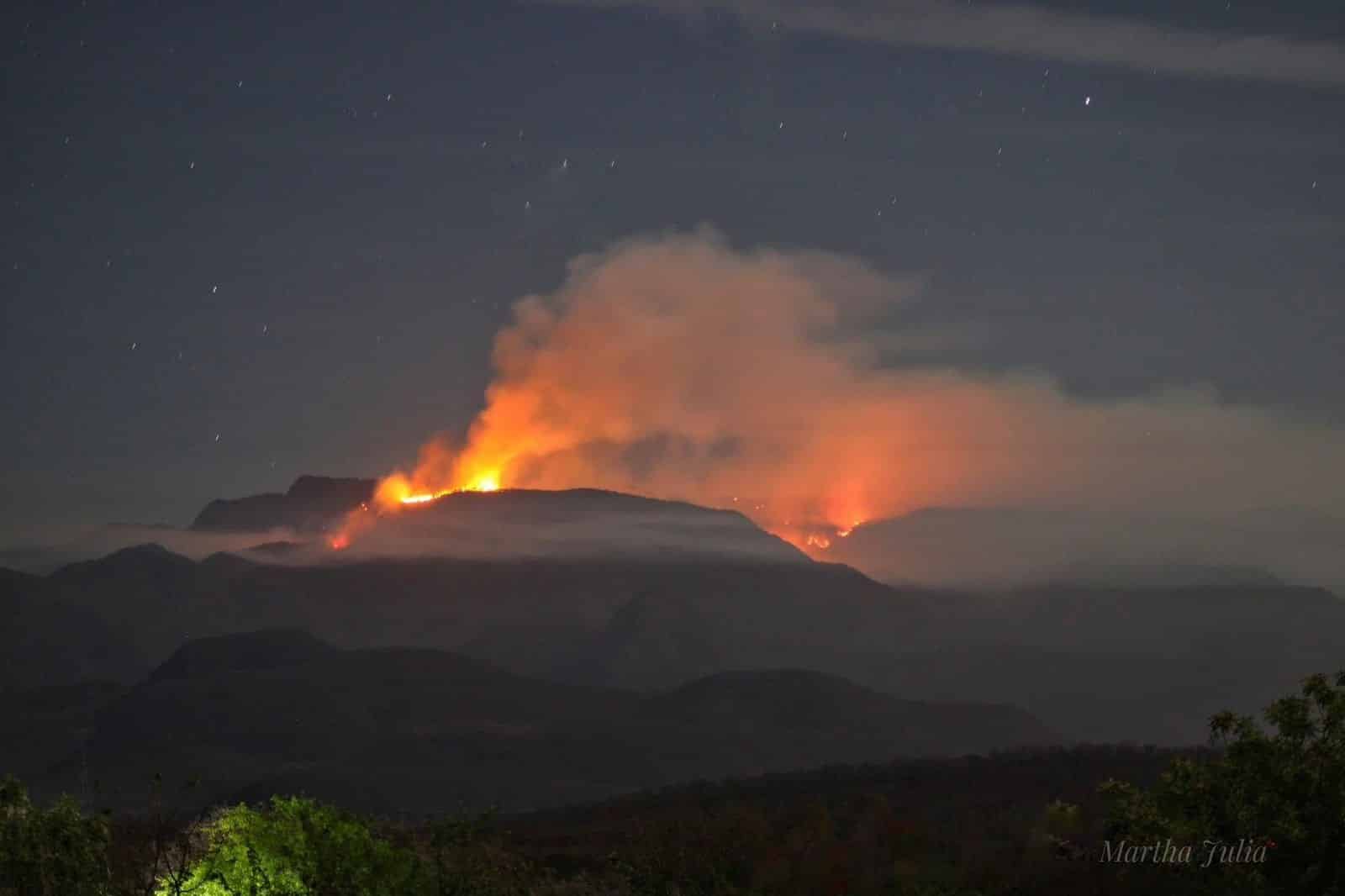 Incendio forestal en Sinaloa