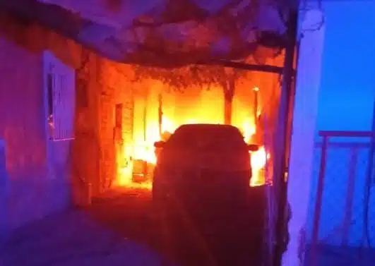 Incendio en una vivienda