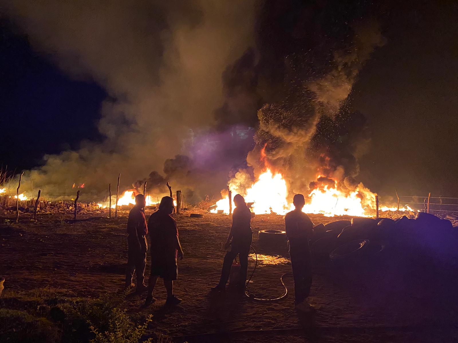 Incendio en vivienda El Fuerte