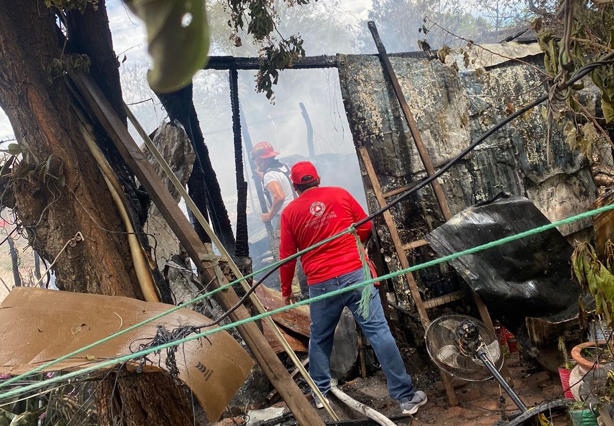 Incendio en un domicilio particula