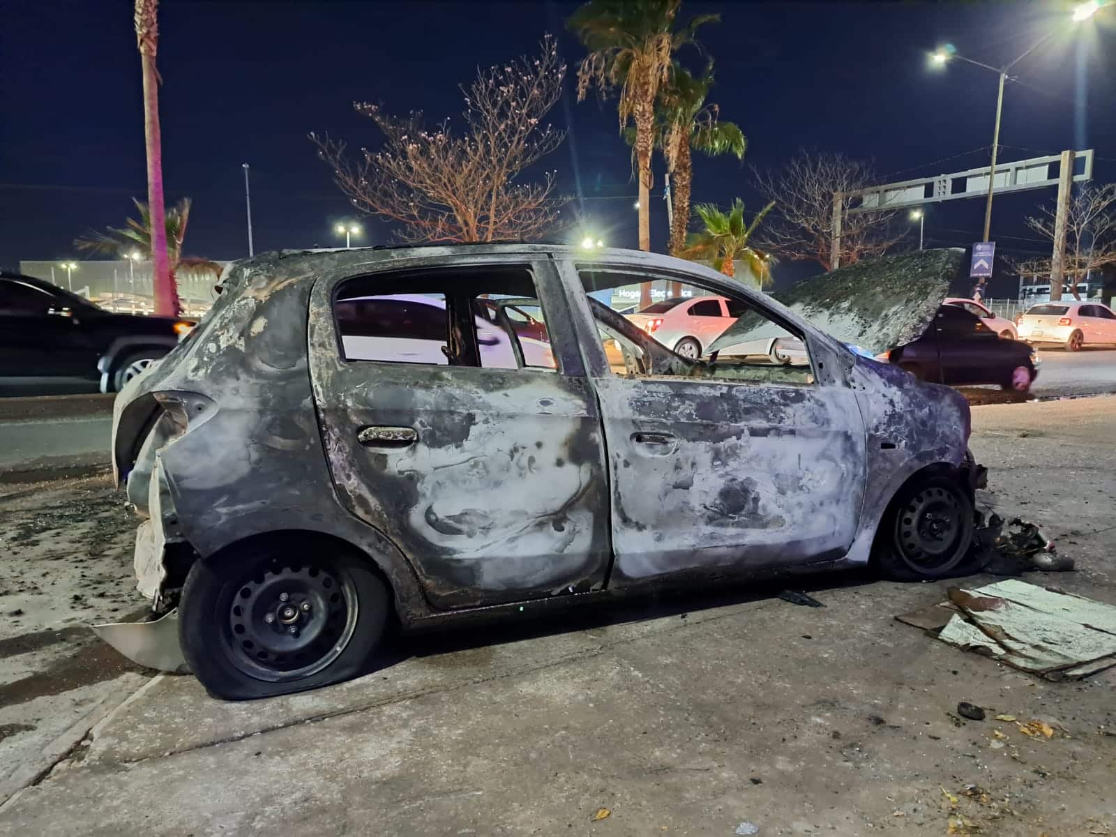 Daños severos que dejaron en pérdida total al vehículo.