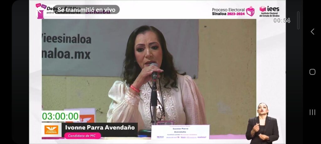 Ivonee Parra Avendaño candidata a la presidencia de Sinaloa municipio por el partido de Movimiento Ciudadano