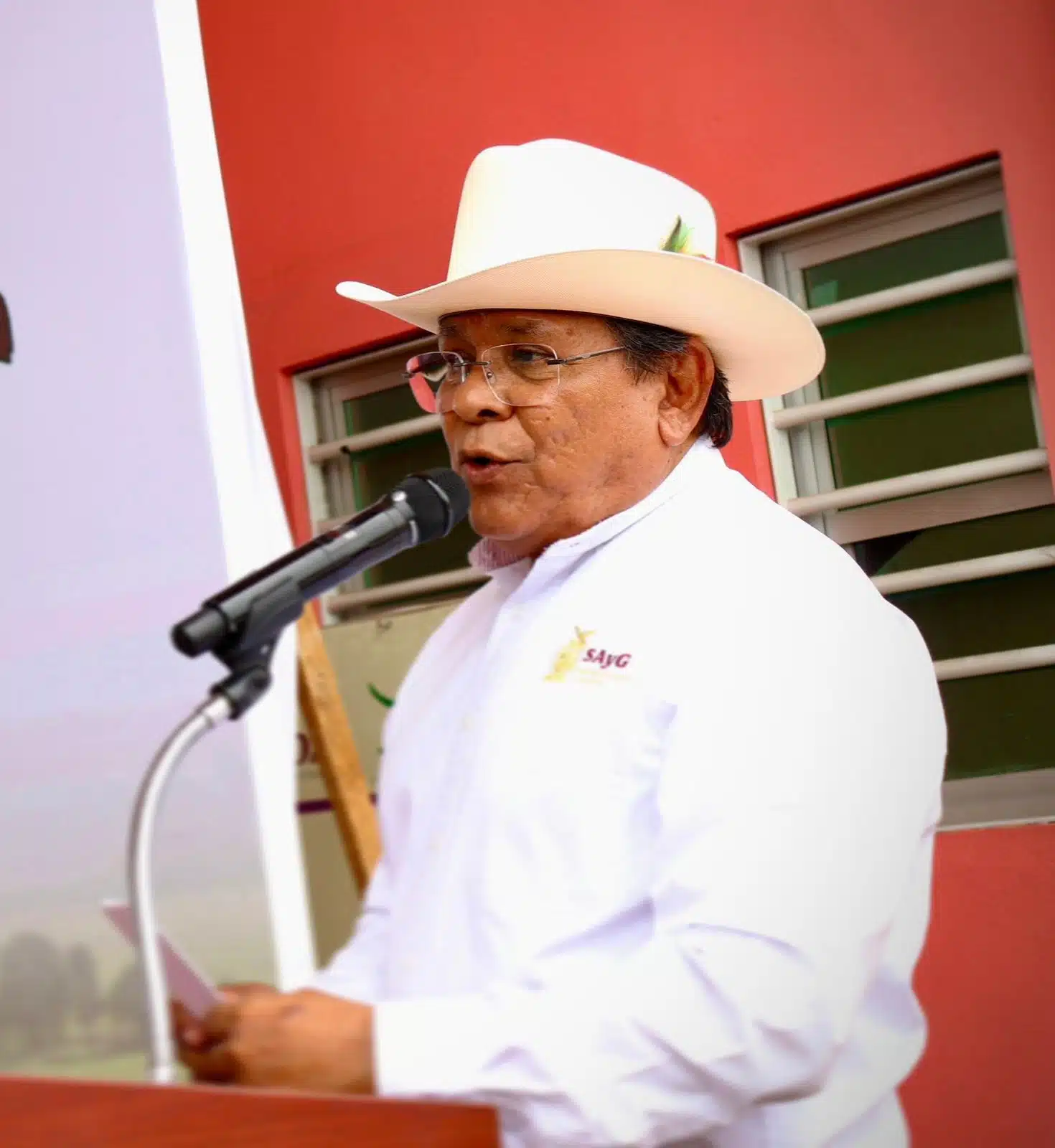 Jaime Montes Salas, secretario de Agricultura del Gobierno del Estado, hablando