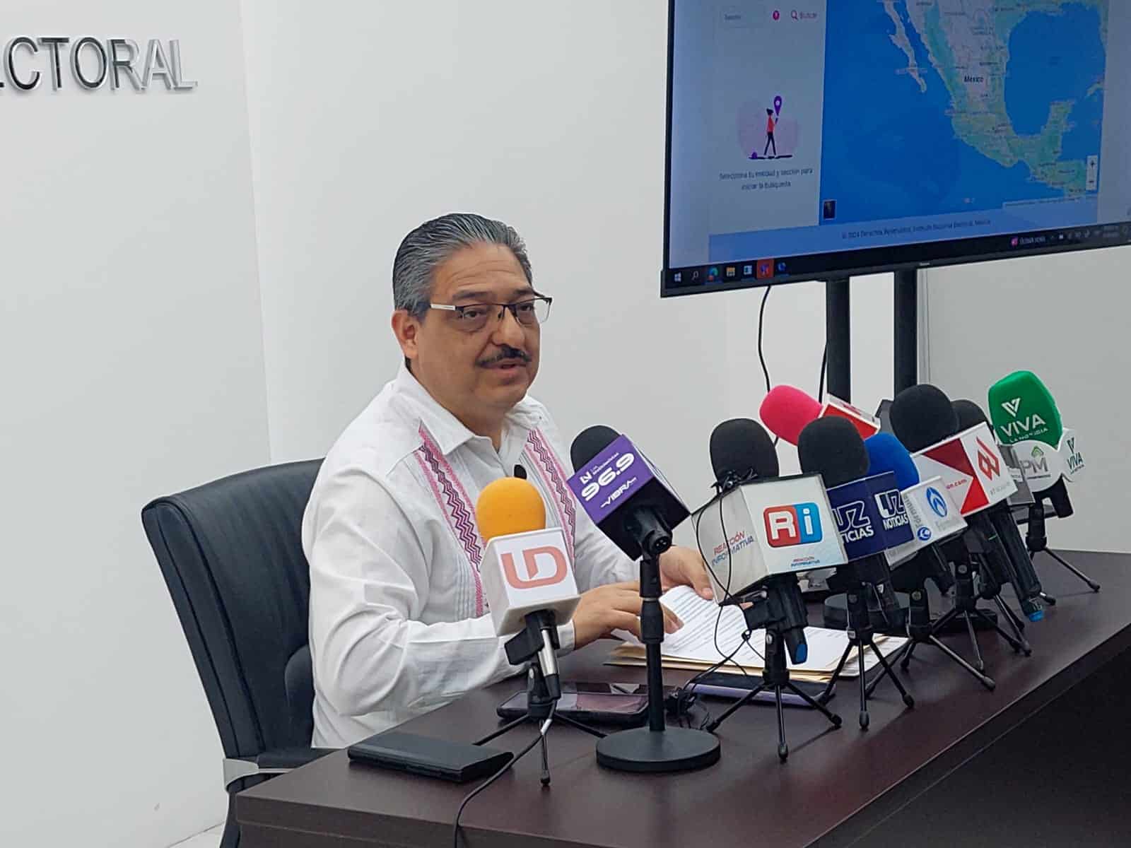 Jorge Luis Ruelas Miranda, vocal Ejecutivo del Instituto Nacional Electoral (INE) en Sinaloa.