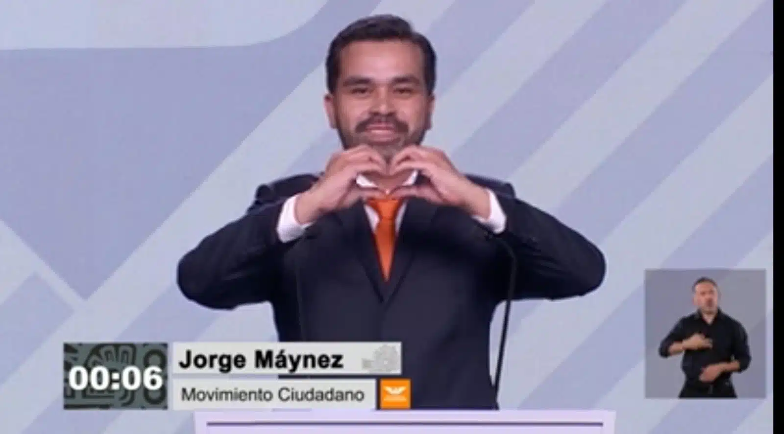 Jorge Álvarez Máynez, candidato de Movimiento Ciudadano a la Presidencia de la República, en el último debate