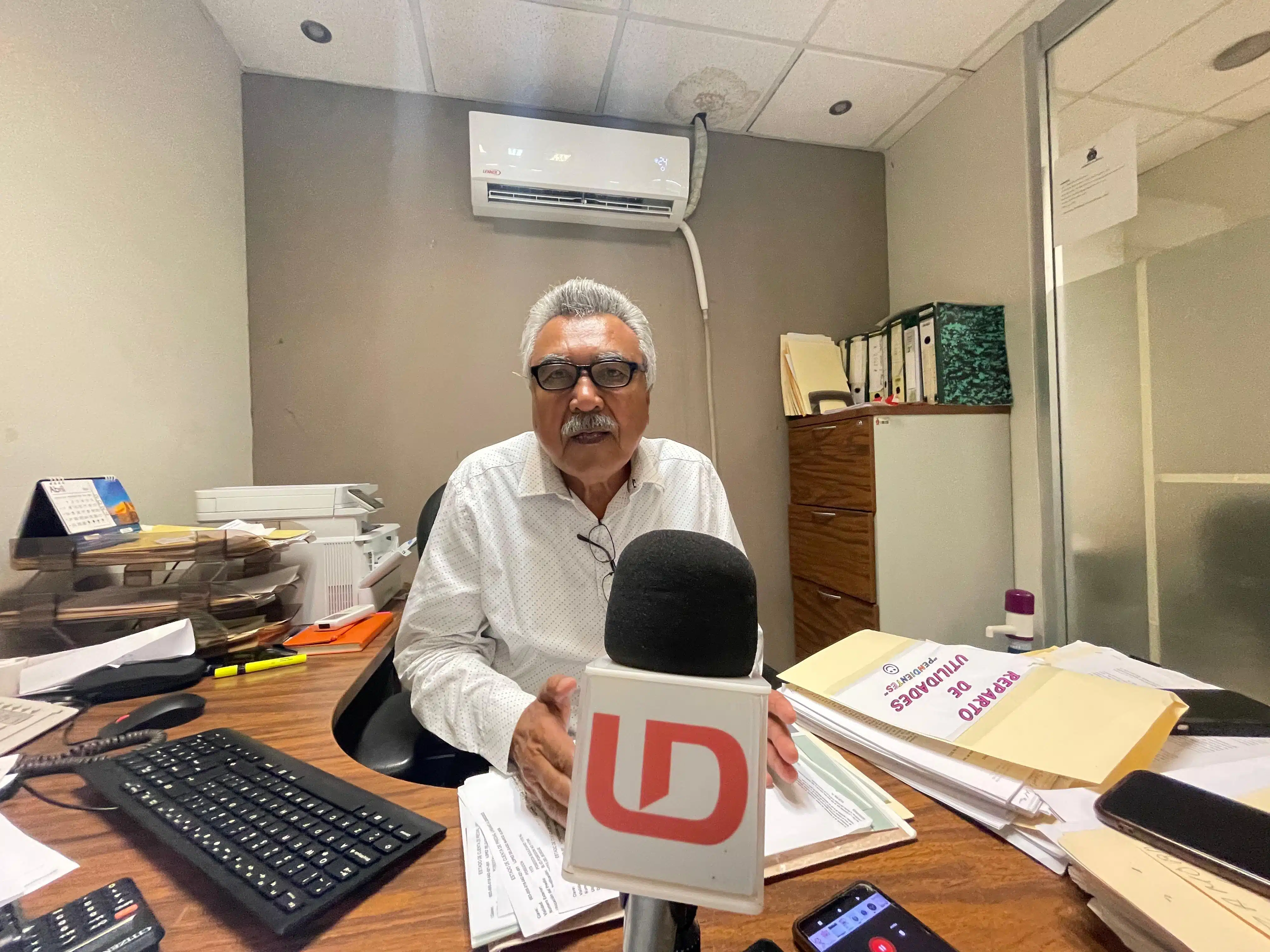 Juan Francisco López Orduño, delegado de la oficina de Trabajo y Previsión Social en la zona norte, en entrevista con Línea Directa en Los Mochis