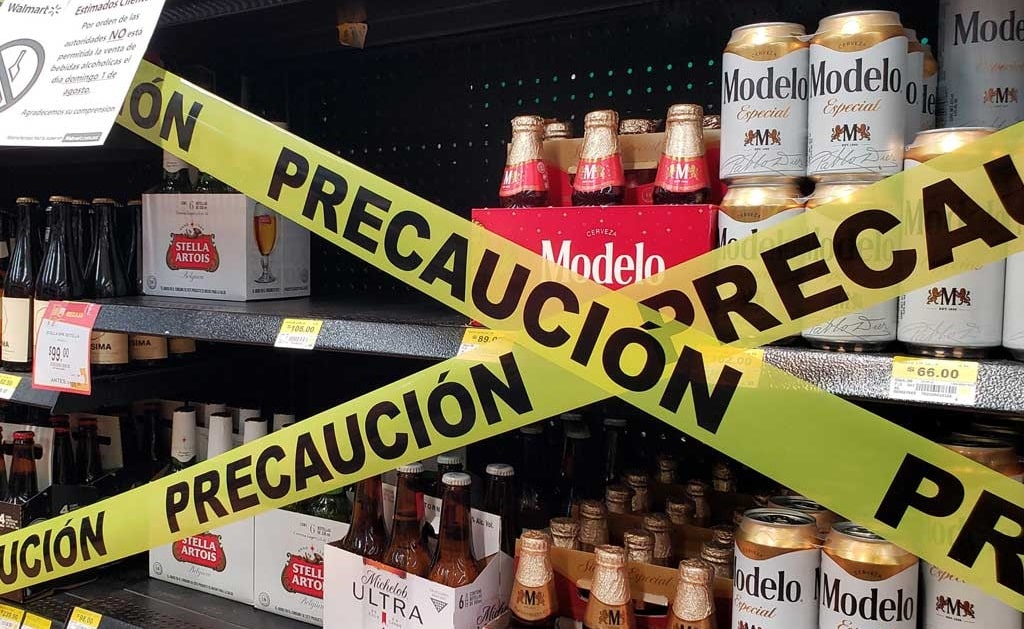Prohibición de bebidas alcohólicas