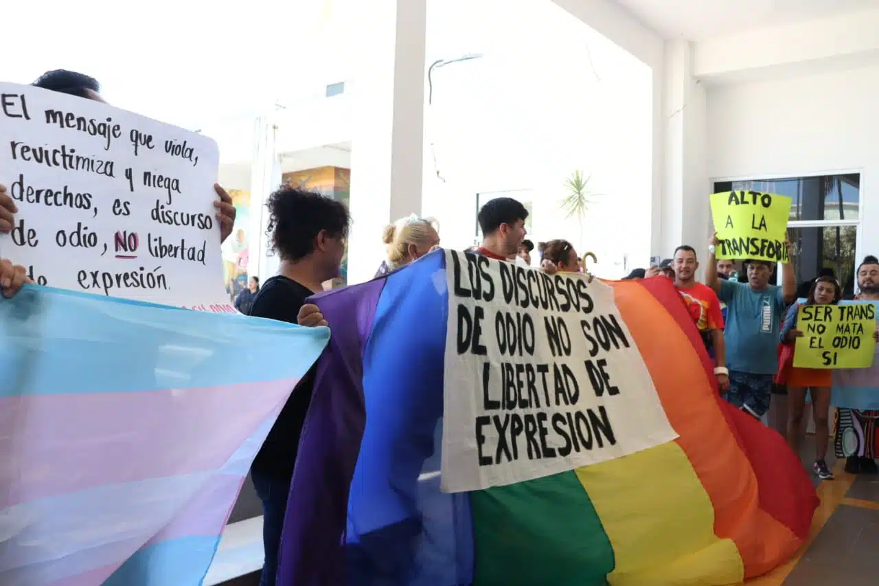 Manifestación pacífica personas LGBTIQ+ en Mazatlán