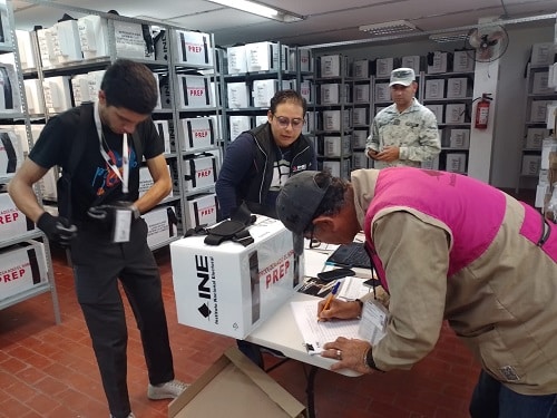 Material electoral del INE