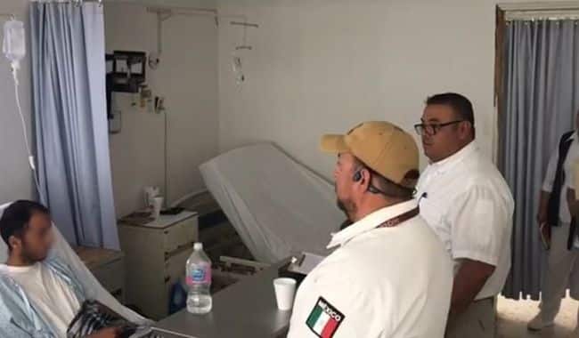 Migrantes cubanos en hospital