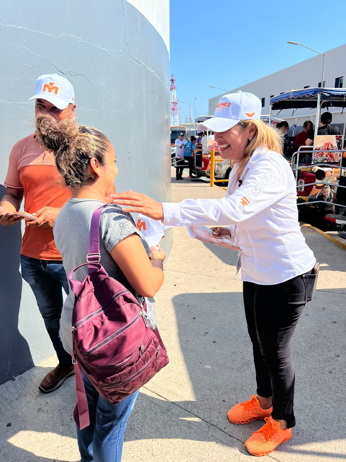 My-Lai Quintero Beltrán, candidata a presidenta municipal de Mazatlán por el partido de Movimiento Ciudadano, durante su campaña
