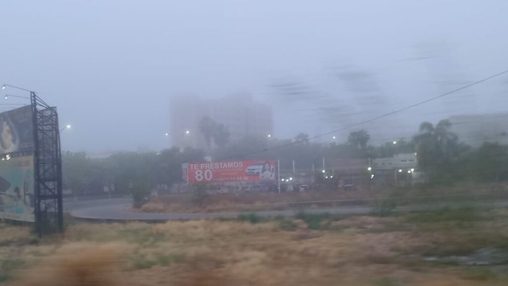 Niebla cubriendo la ciudad de Culiacán
