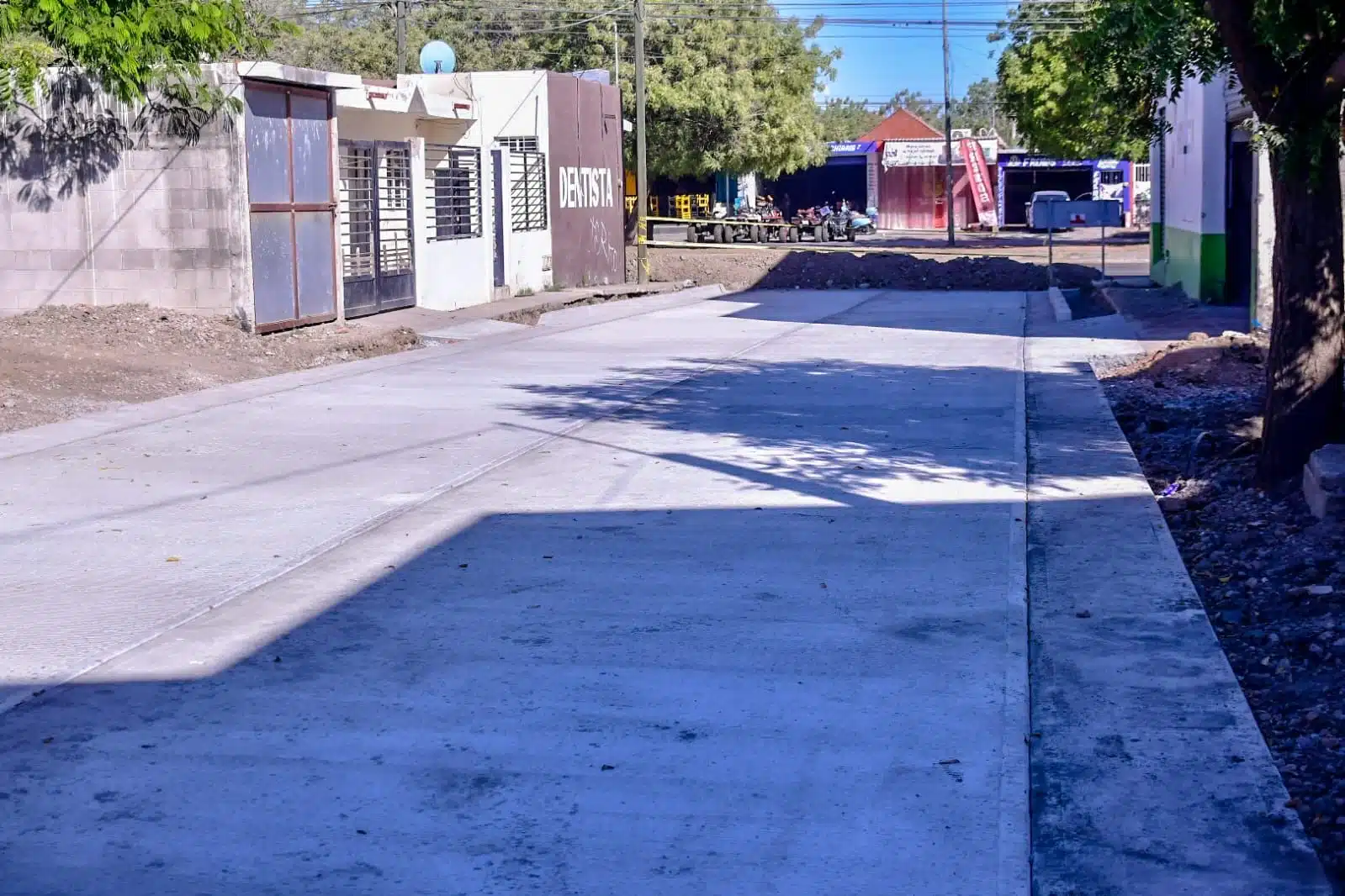 Obras Públicas en una colonia de Mazatlán