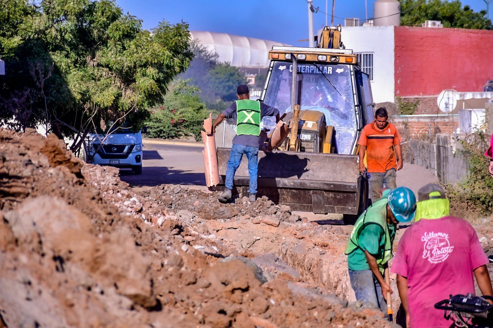 Obras Públicas en una colonia de Mazatlán
