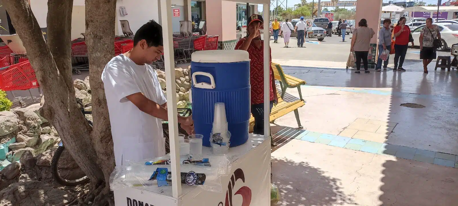 Punto de hidratación en Guasave