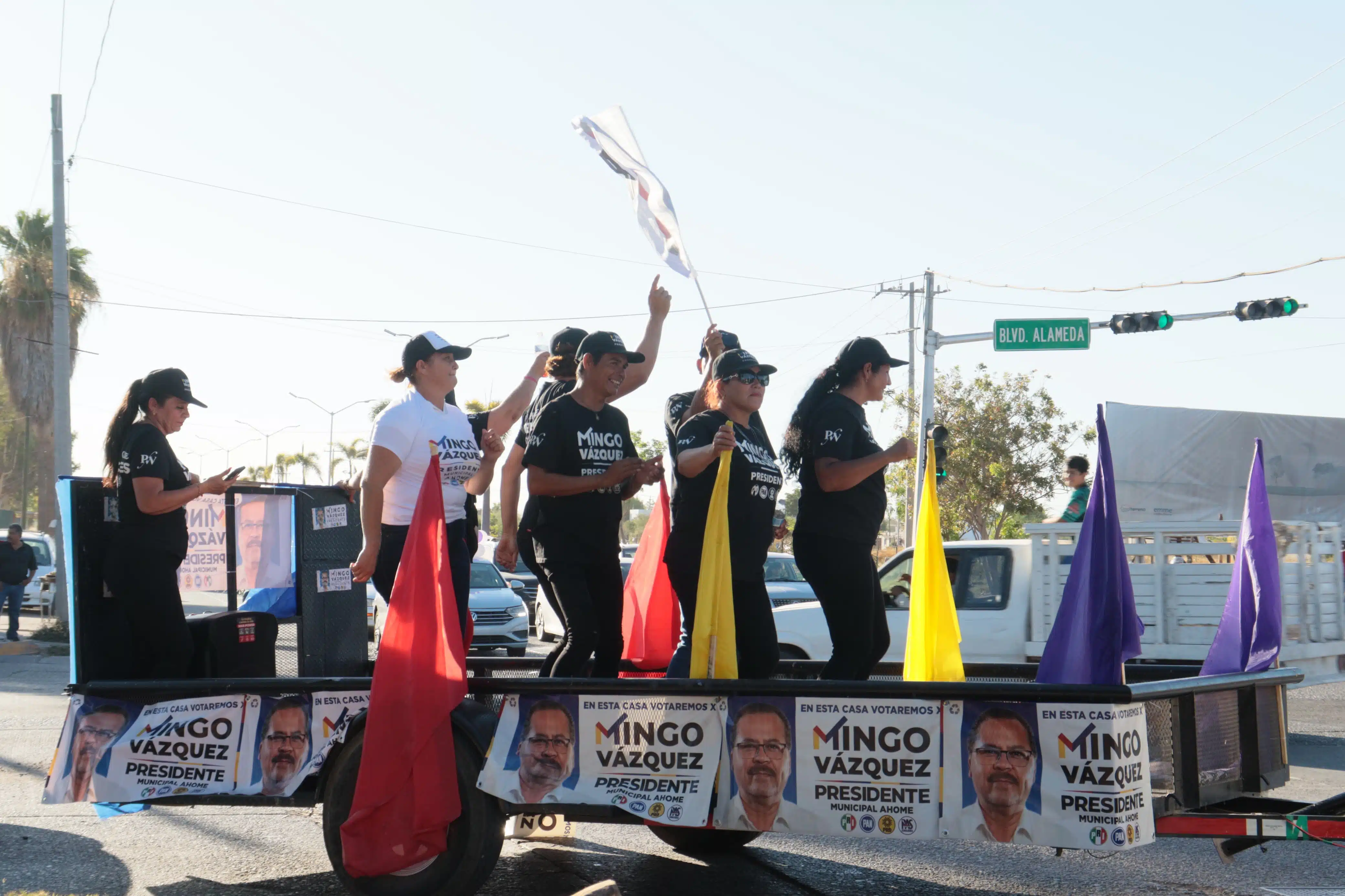 Rally en apoyo a Mingo Vázquez