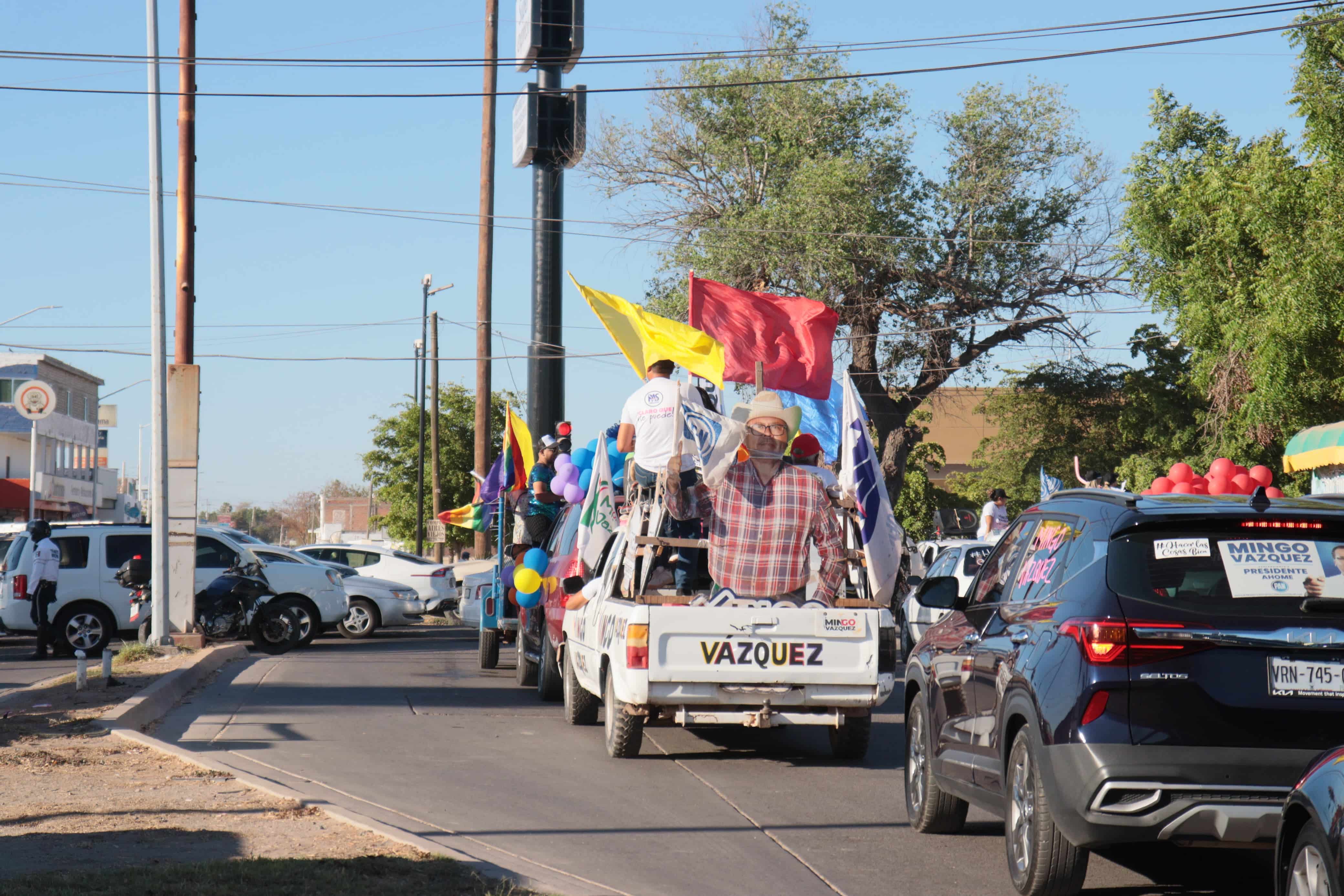 Rally en apoyo a Mingo Vázquez