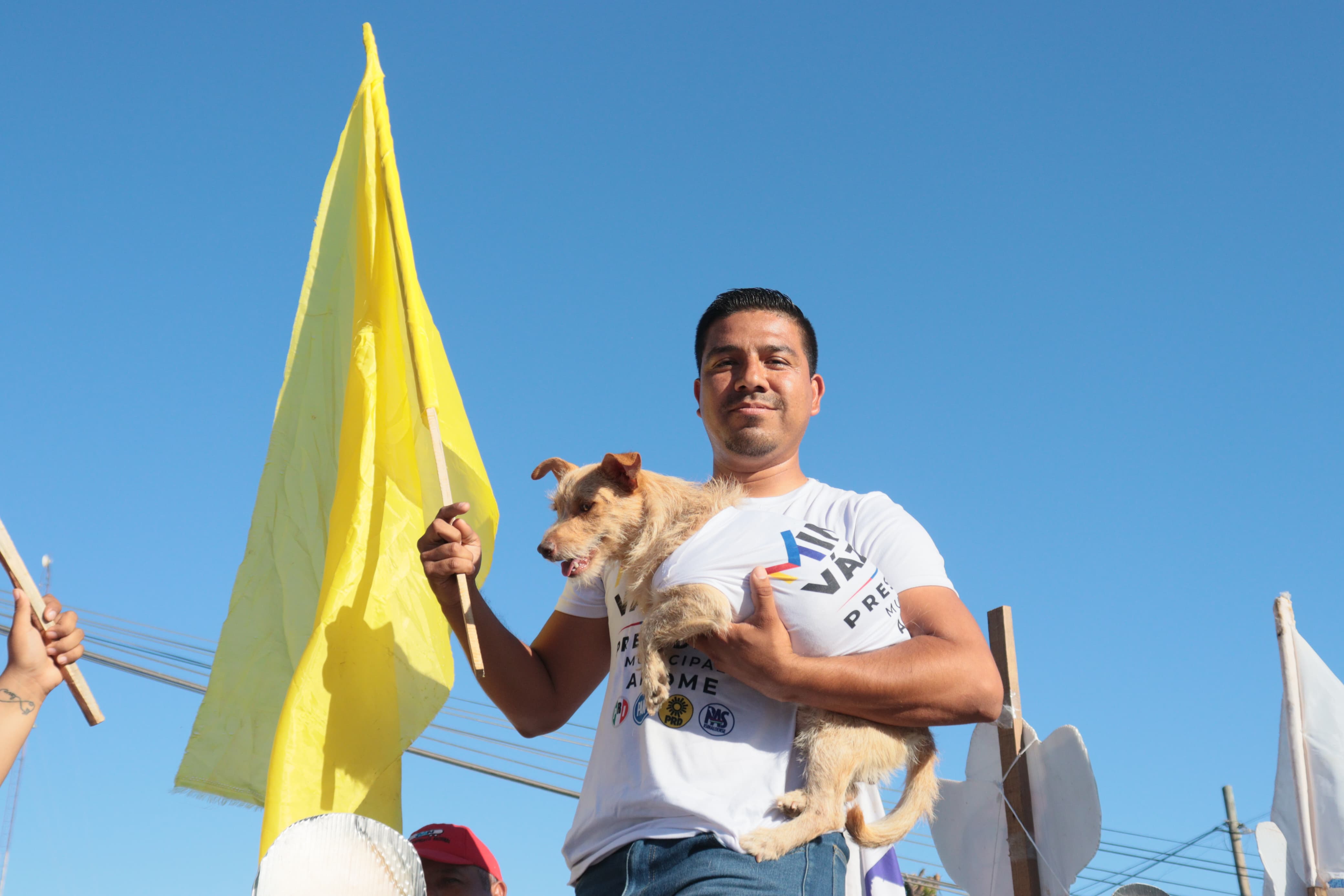Rally en apoyo a Mingo Vázquez