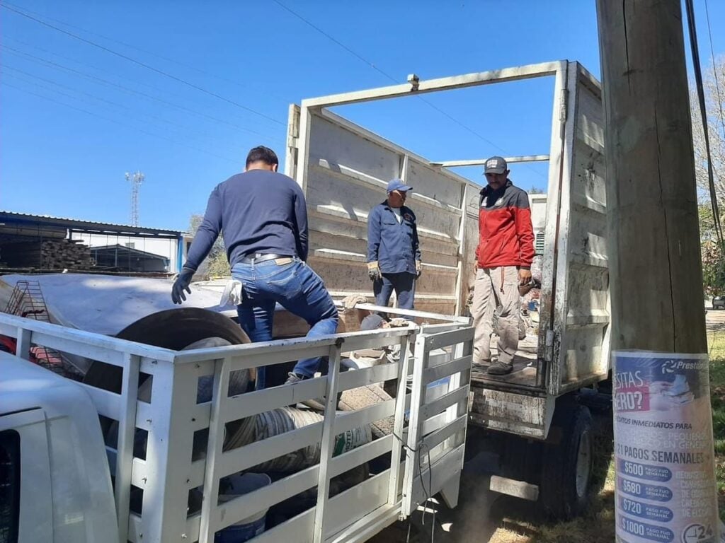 Recolección de cacharro en Guasave