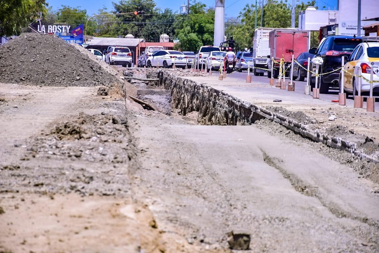 Reposición del colector La Joya en Mazatlán lleva avance del 70%