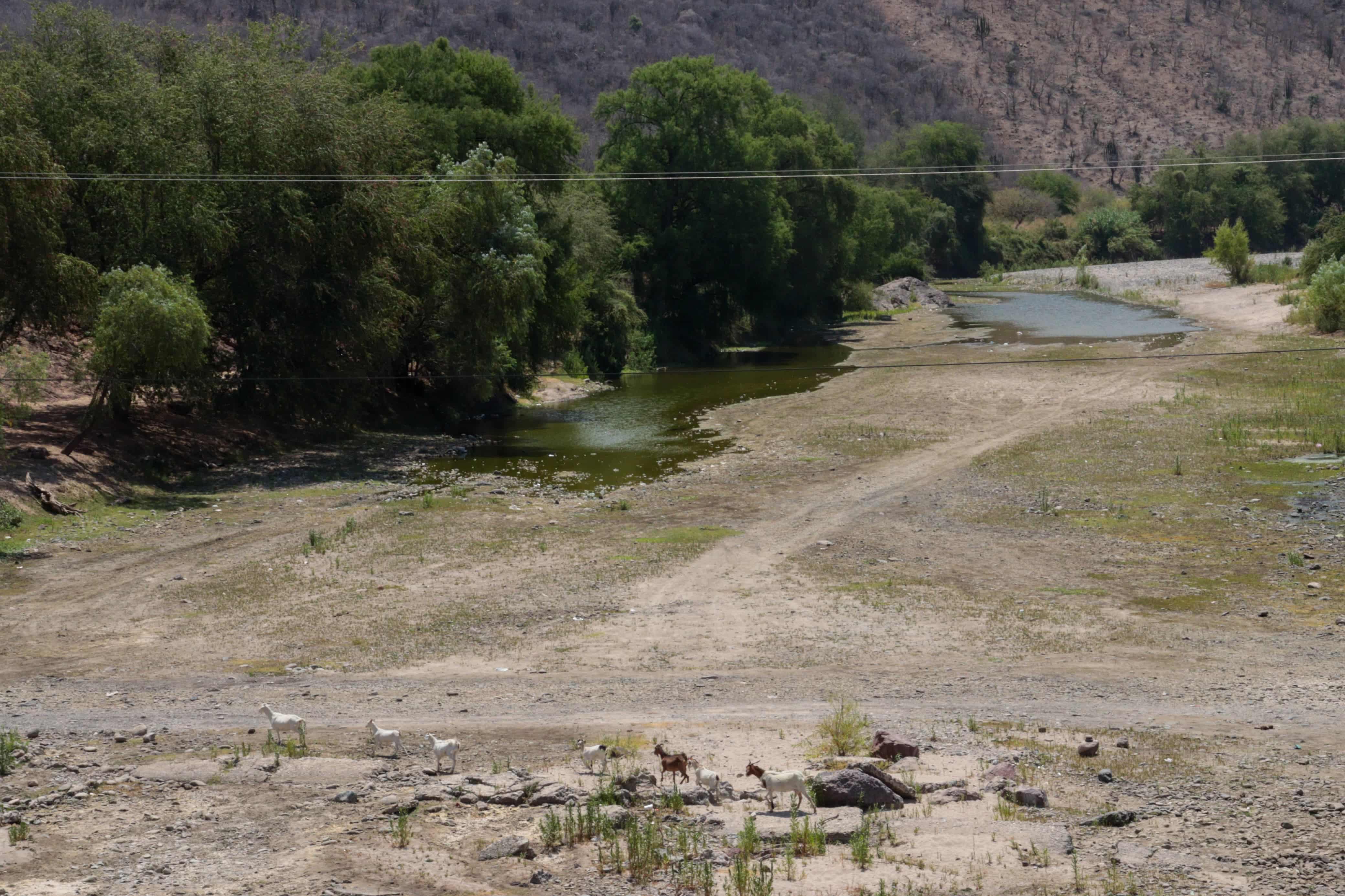 Río Choix mejor conocido como El Vado durante la sequía