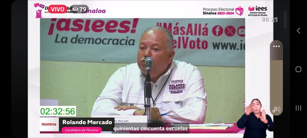 Rolando Mercado candidato a la presidencia de Sinaloa municipio por el partido de Morena
