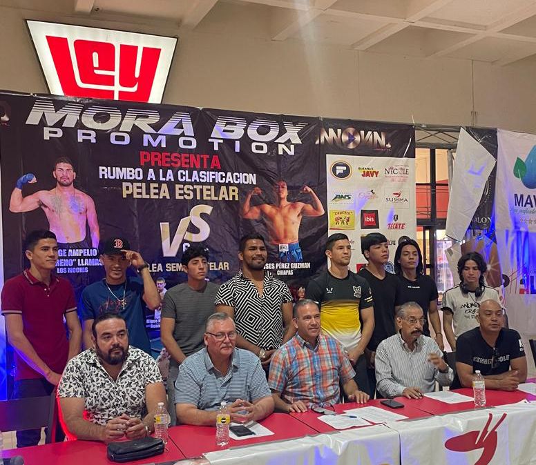 Conferencia de prensa para anunciar la función de boxeo profesional denominada “Rumbo a la Clasificación”