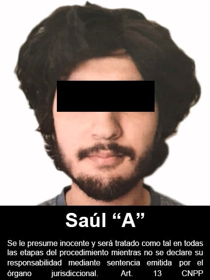 Saúl fue detenido en Culiacán y le decomisaron una camioneta, pastillas de fentanilo, por portar arma de fuego