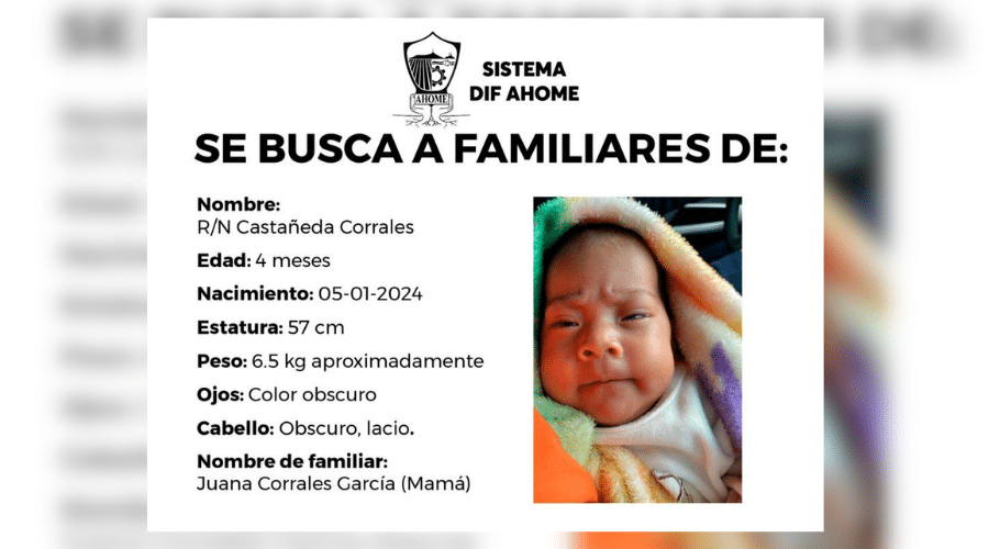 Carta de búsqueda de familiares que abandonaron en Ahome
