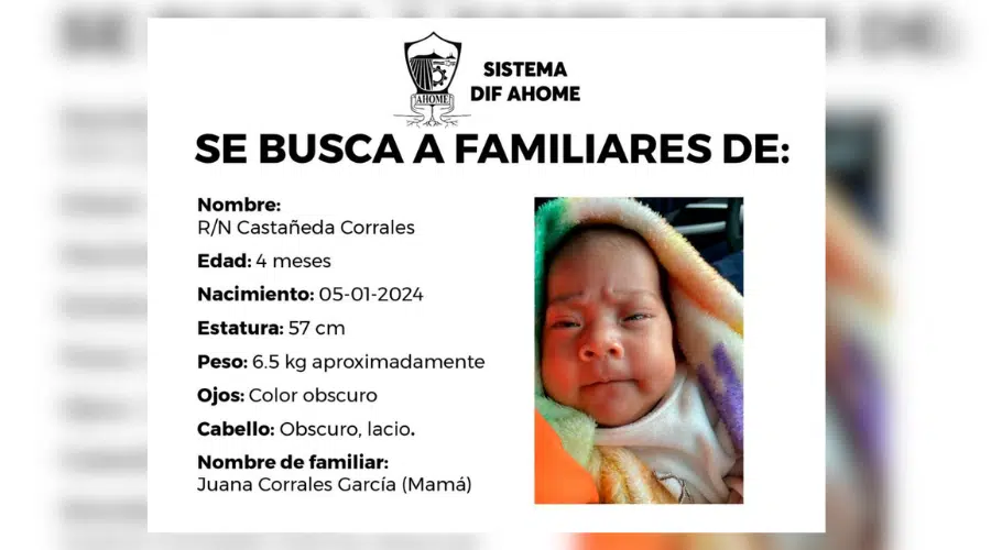 Carta de búsqueda de familiares que abandonaron en Ahome