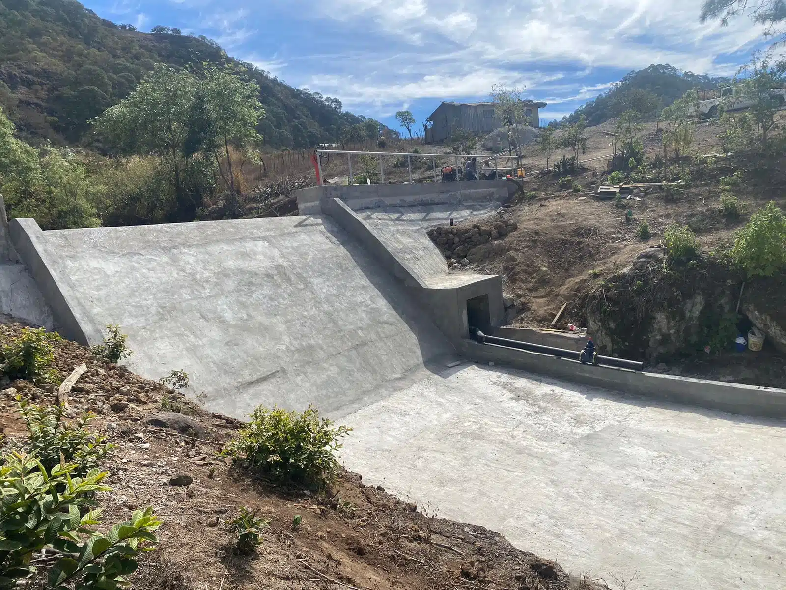 Sequía en una presa de Sinaloa