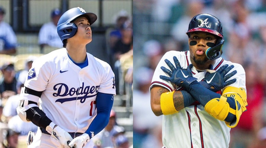 Shohei Ohtani (Los Ángeles Dodgers) y Ronald Acuña Jr. (Bravos de Atlanta) se enfrentarán este fin de semana