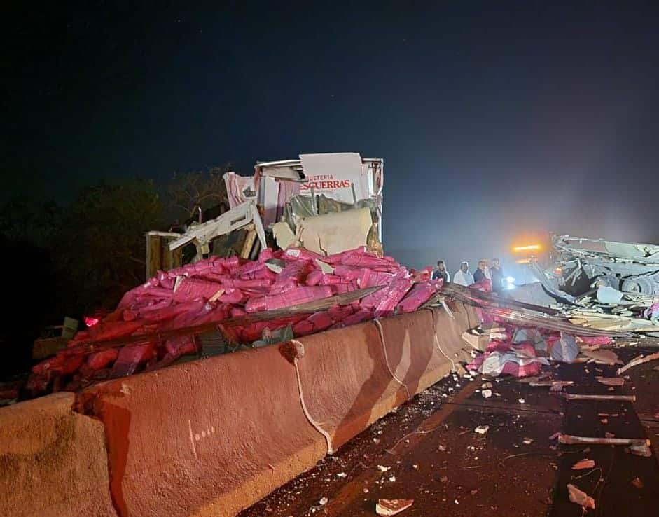 choque y accidente camión de jornaleros