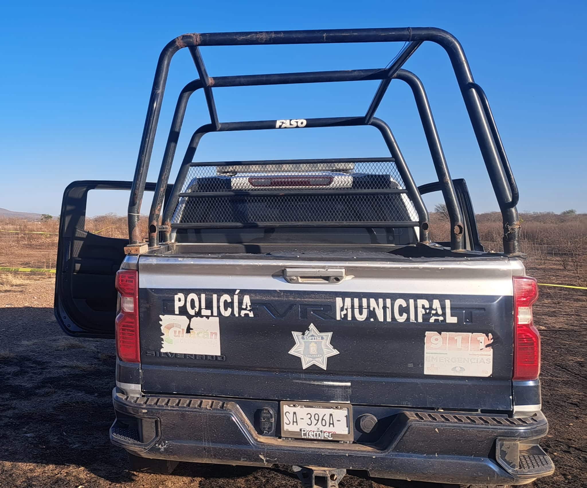 Vehículo de la Policía Municipal de Culiacán