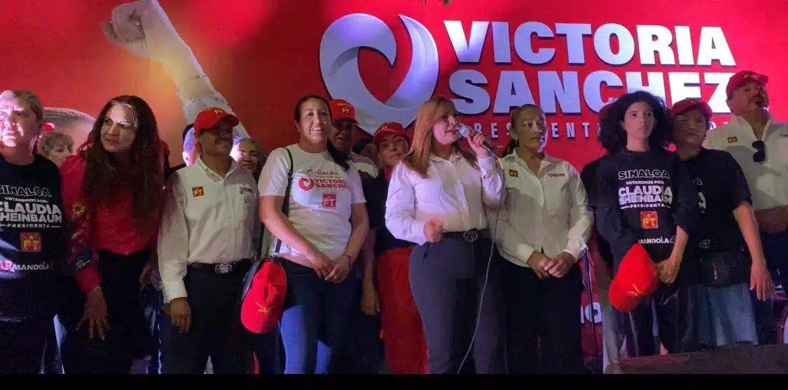 Cierre de campaña de Victoria Sánchez, candidata a la presidencia municipal de Culiacán por el Partido del Trabajo