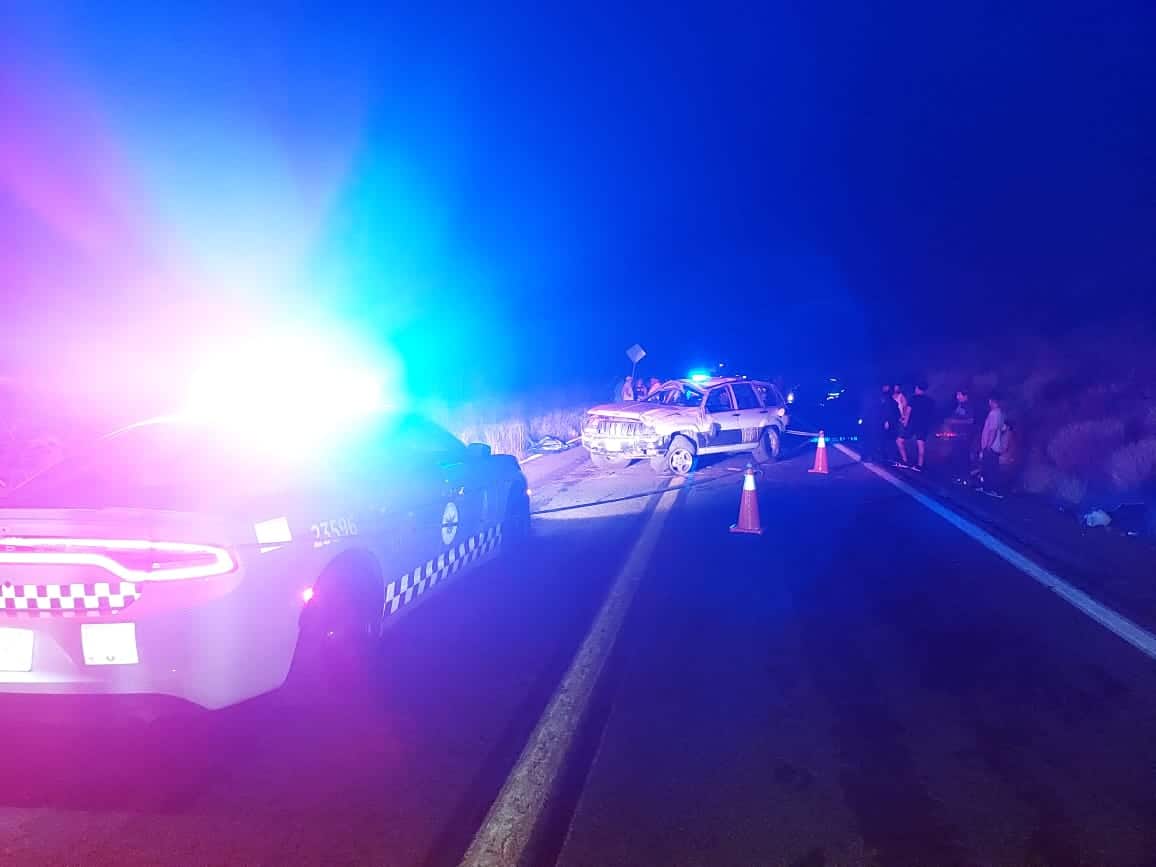 Autoridades arribaron al lugar del trágico accidente