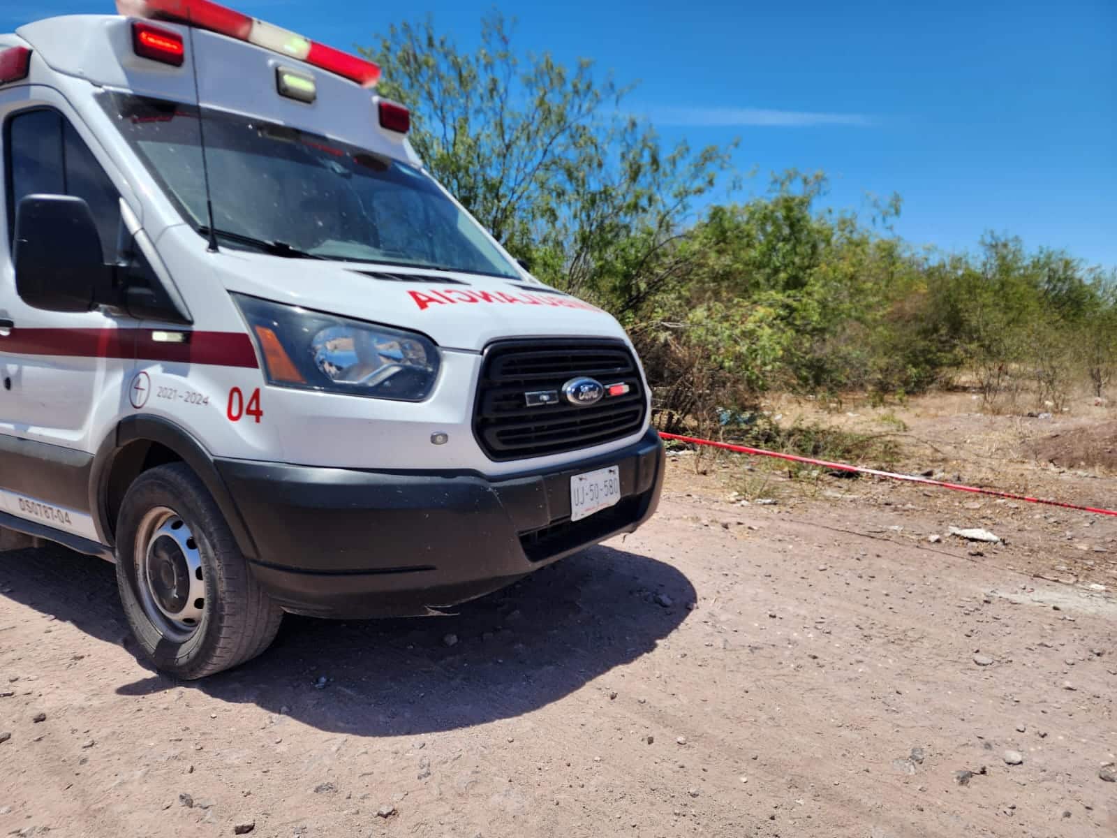 Ambulancia en los hechos
